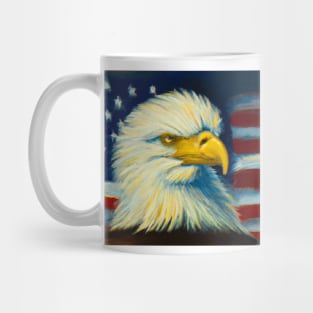 American Flag and Bald Eagle 5 Mug